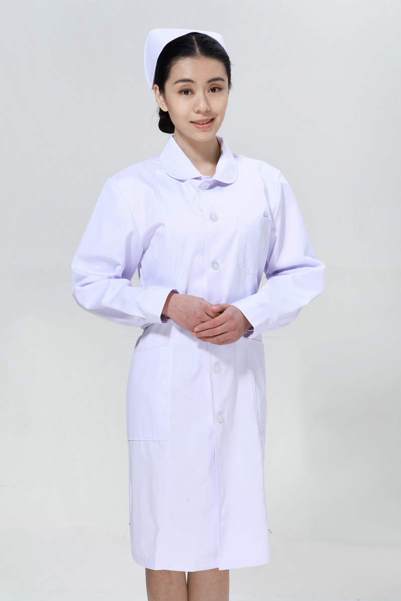 White nurse suit winter doll collar