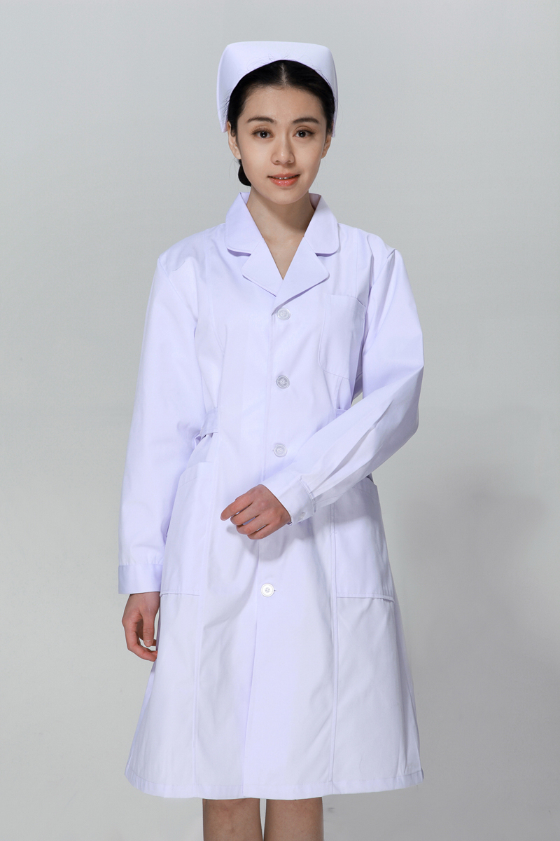 White nurse suit in winter