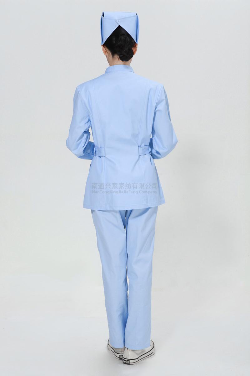 The blue suit Adidas right side opening collar
