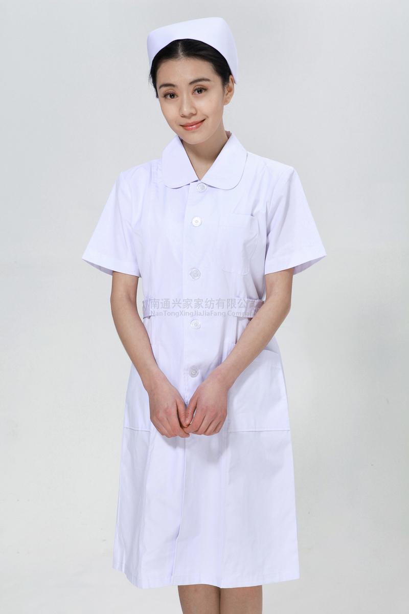 White nurse suit summer big doll collar