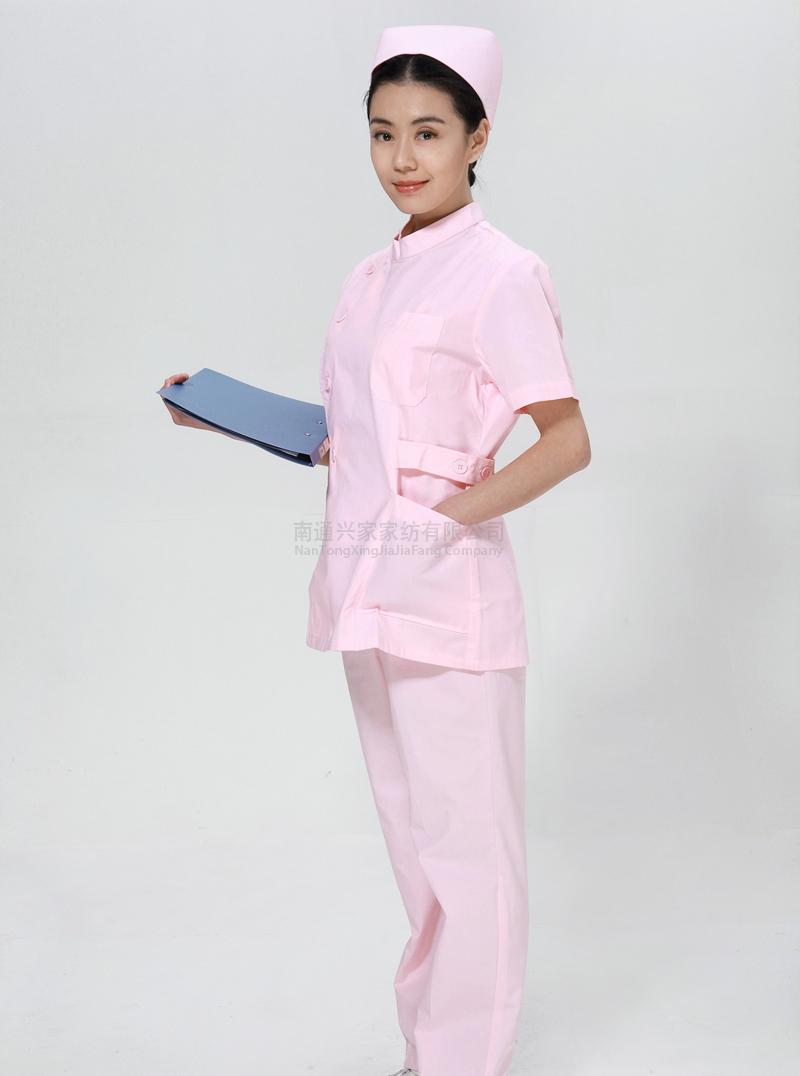 Powder nurse summer suit right side opening collar - copy